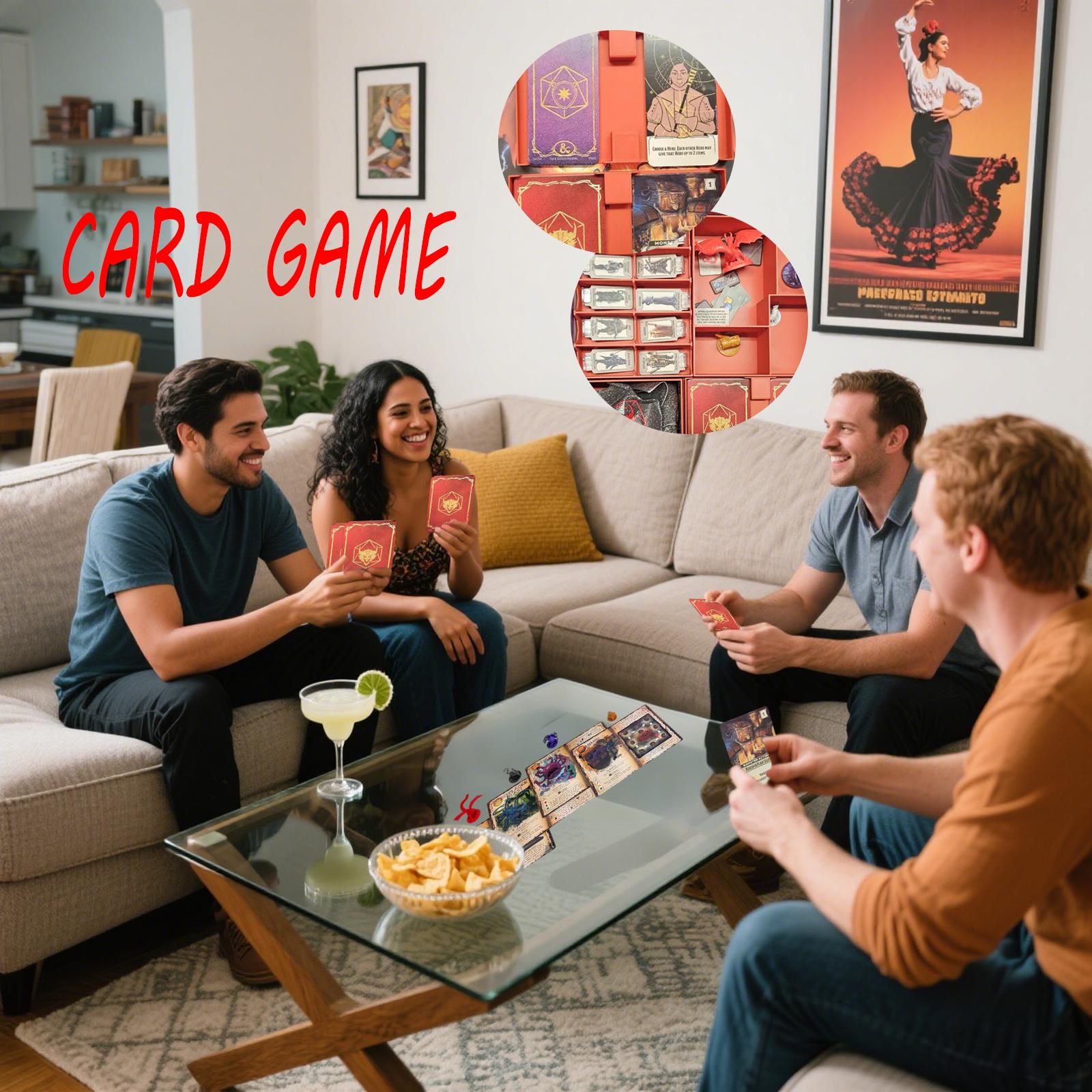 Зимняя вечеринка Казуальная карточная игра, Ролевая карточная игра, Захватывающий опыт, Карточная игра One Size