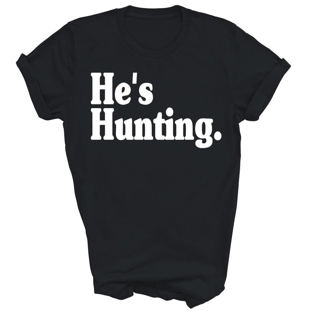 Унисекс футболка Он охотится Подарок 3XL