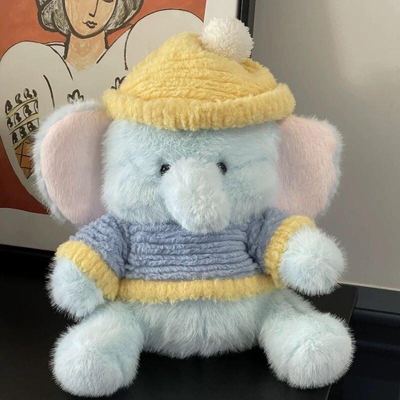 Плюшевая игрушка слоненок Тата, кукла, детская подушка для сна, тряпичная кукла, подарок на день рождения 30cm синий