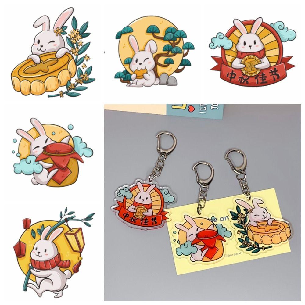 Акриловый кулон «Праздник середины осени» в виде кролика Праздник середины осени